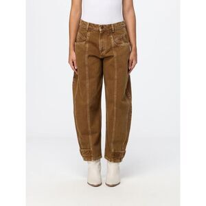 Isabel Marant Women Isabel Marant Leja Mid-Rise Cotton Denim Baggy Jeans